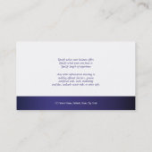 馬ビジネスプロフィールのマーケティングの金ゴールドの白 名刺 (裏面)