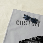 馬ビーチタオルカスタム文字 – 色を選択 ビーチタオル (インサイチュ)