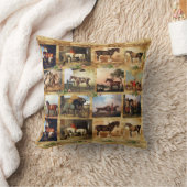 馬ファインアート絵画パーチメント、馬靴 クッション (ブランケット)