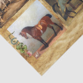 馬ファインアート絵画パーチメント、馬靴 薄葉紙 (詳細)