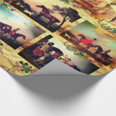 馬ファインアート絵画、馬靴パーチメント ラッピングペーパー (角)