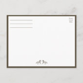 馬ブラウンカントリーウェスタンリハーサルディナー招待 ポストカード (裏面)