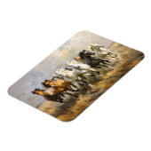 馬ヘルドギャロピンムスタン絵画ズの柔軟性 マグネット (左側)