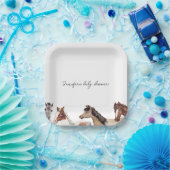 馬ベビーシャワーカスタム ペーパープレート (パーティー)