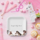 馬ベビーシャワーカスタム ペーパープレート (パーティー)