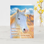 馬ペットの損失悔やみや弔慰ホワ色彩の鮮やかイポニー カード (黄色い花)