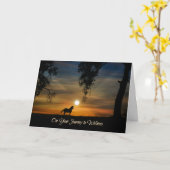 馬ホリスティック付きタイプGet Well Card カード (黄色い花)