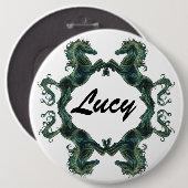 馬ボタンのバッジ 缶バッジ (正面&裏面)