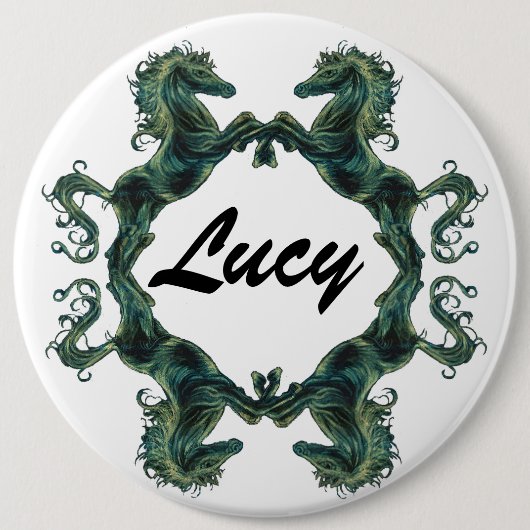 馬ボタンのバッジ 缶バッジ (正面)