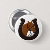 馬ボタン 缶バッジ (正面&裏面)