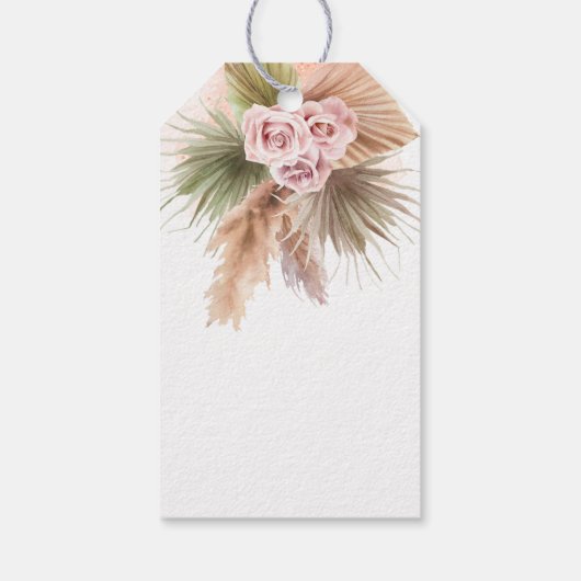 馬ポニーをテーマにした誕生日パーティーの好意 ギフトタグ (裏面)