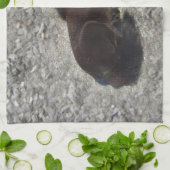 馬ポニーシェティ動物ミニホース キッチンタオル (折り畳み)