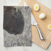 馬ポニーシェティ動物ミニホース キッチンタオル (四つ折り)