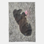 馬ポニーシェティ動物ミニホース キッチンタオル (縦)