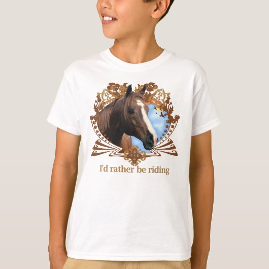 馬ポニーズ乗馬 Tシャツ (正面)
