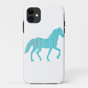 馬ポニー動物のスタリオン、ムスタンシルエット iPhone 11 ケース