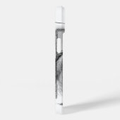 馬ポートレートウマ科の炭スケッチモノグラム Case-Mate iPhoneケース (裏面 / 右)