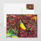 馬ポートレート7 ポストカード (正面/裏面)