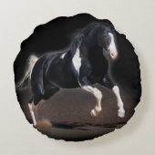 馬ポートレートVIII ラウンドクッション (裏面)