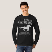 馬マニア！私が必要なのは、この馬とその馬 Tシャツ (正面フル)