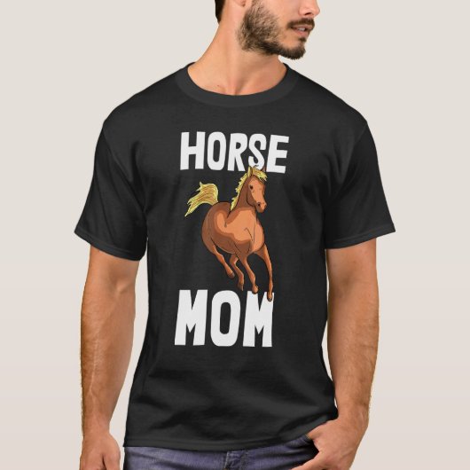 馬ママTシャツ 乗馬 ライダー 馬 愛 パーティー Tシャツ (正面)