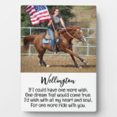 馬メモリアル記念悔やみや弔慰引用文馬損 フォトプラーク (正面)