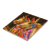 馬メリーの行商 タイル (側面)