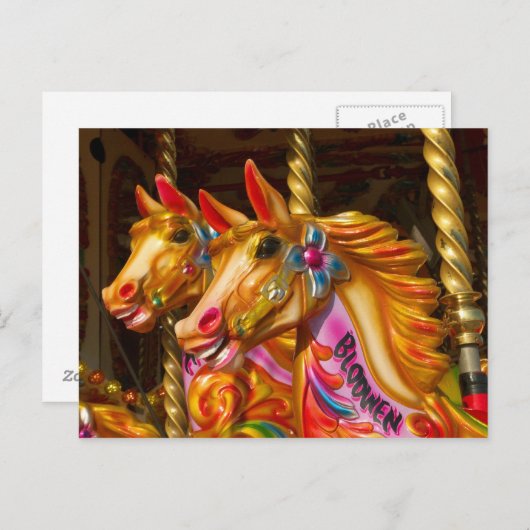 馬メリーの行商 ポストカード (正面/裏面)