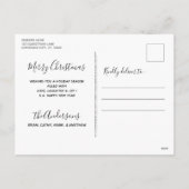 馬メリークリスマスキュートウマ科のポニーエクストリアン シーズンポストカード (裏面)