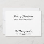 馬メリークリスマスミスタントーウマ科のかわいいポニー シーズンカード (裏面)