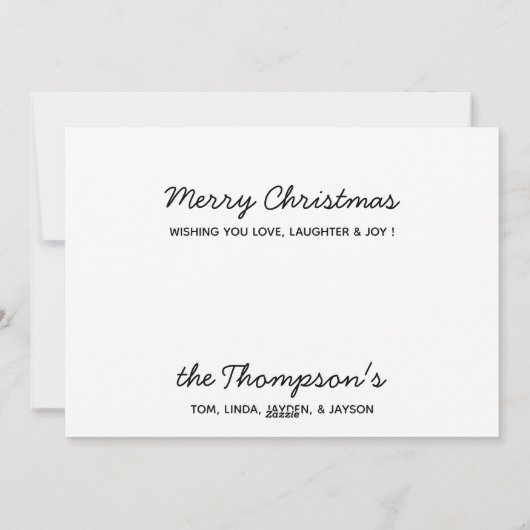 馬メリークリスマスミスタントーウマ科のかわいいポニー シーズンカード (裏面)