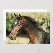 馬モザイクタイル招待状 招待状 (正面/裏面)