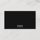 馬モダン写真コーチウマ科のング 名刺 (裏面)