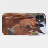 馬モノグラム Case-Mate iPhoneケース (裏面(横))