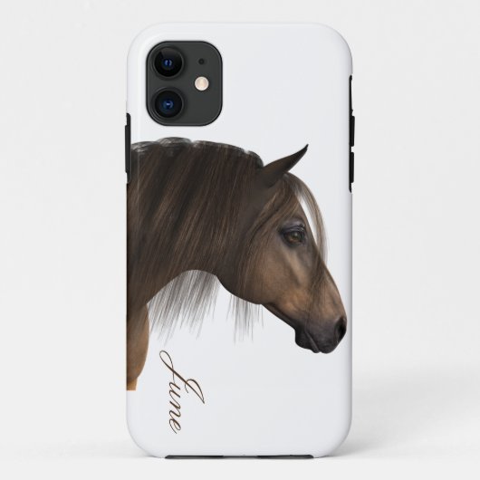 馬モノグラム Case-Mate iPhoneケース (裏面)