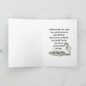 馬ユーモアのあるの誕生日カード カード (内部)