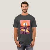 馬ライダーママ母の娘の乗馬r tシャツ (正面フル)