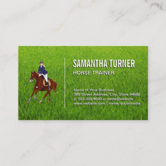 馬ライダー 名刺 (正面)