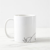 馬ラインスケッチ コーヒーマグカップ (左)