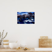 馬ランニングの水の風景 ポスター (キッチン)