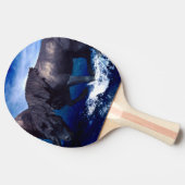 馬ランニングの水の風景 卓球ラケット (横)