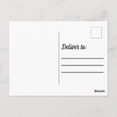 馬ランニングの海波絵画の ポストカード (裏面)