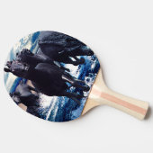 馬ランニングは水中にいる 卓球ラケット (横)