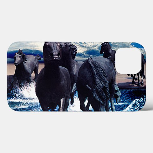 馬ランニングは水中にいる Case-Mate iPhoneケース (裏面 (横))