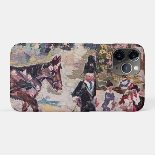 馬ルノアールスタイル Case-Mate iPhoneケース (裏面(横))