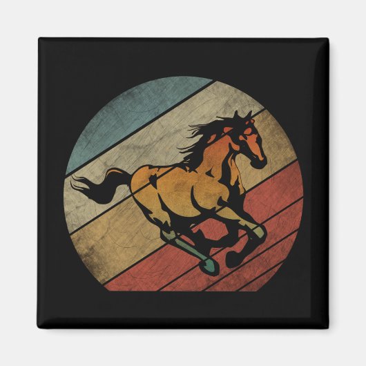 馬ヴィンテージ マグネット (正面)