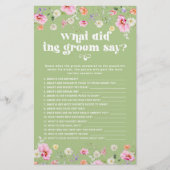 馬丁は馬丁がセージ緑の野草花試合を何と言ったか (正面)