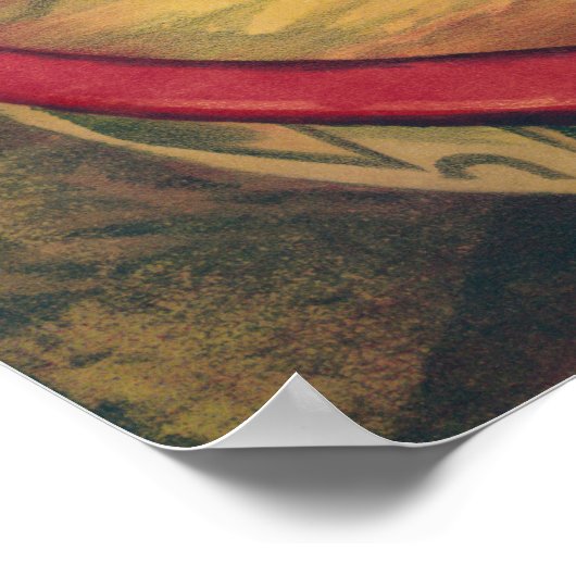 馬上でアクロバットを演じるサーカスのポスター ポスター (角)