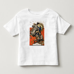 馬上のジョージ・ワシントン トドラーTシャツ