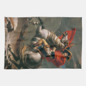 馬上のナポレオン、サン・ベルナール峠の戦い キッチンタオル (横)